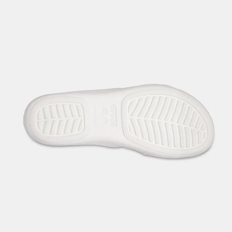 כפכף קרוקס רצועות בצבע לבן Crocs 206304-159 Crocs Monterey Strappy Wedge
