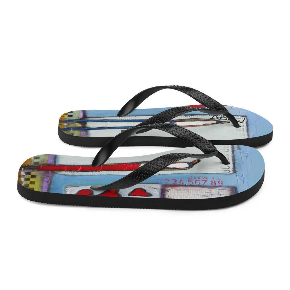 5 of Hearts Flip Flops