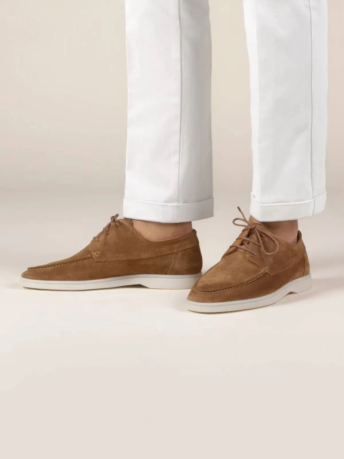 Adam™ Suede lace-up Moccasins