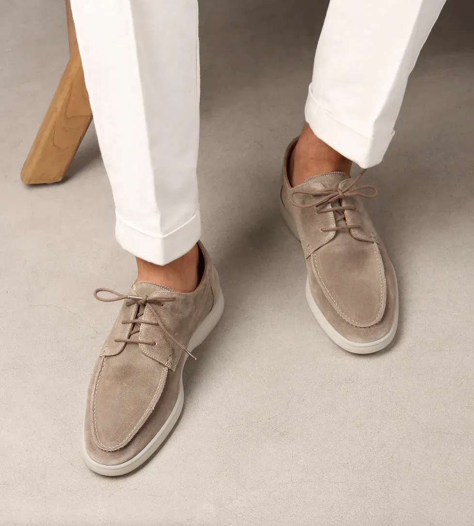 Adam™ Suede lace-up Moccasins