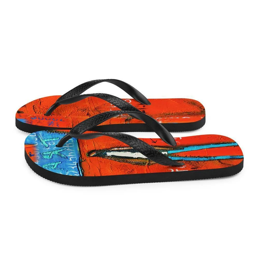 Art Flip Flops