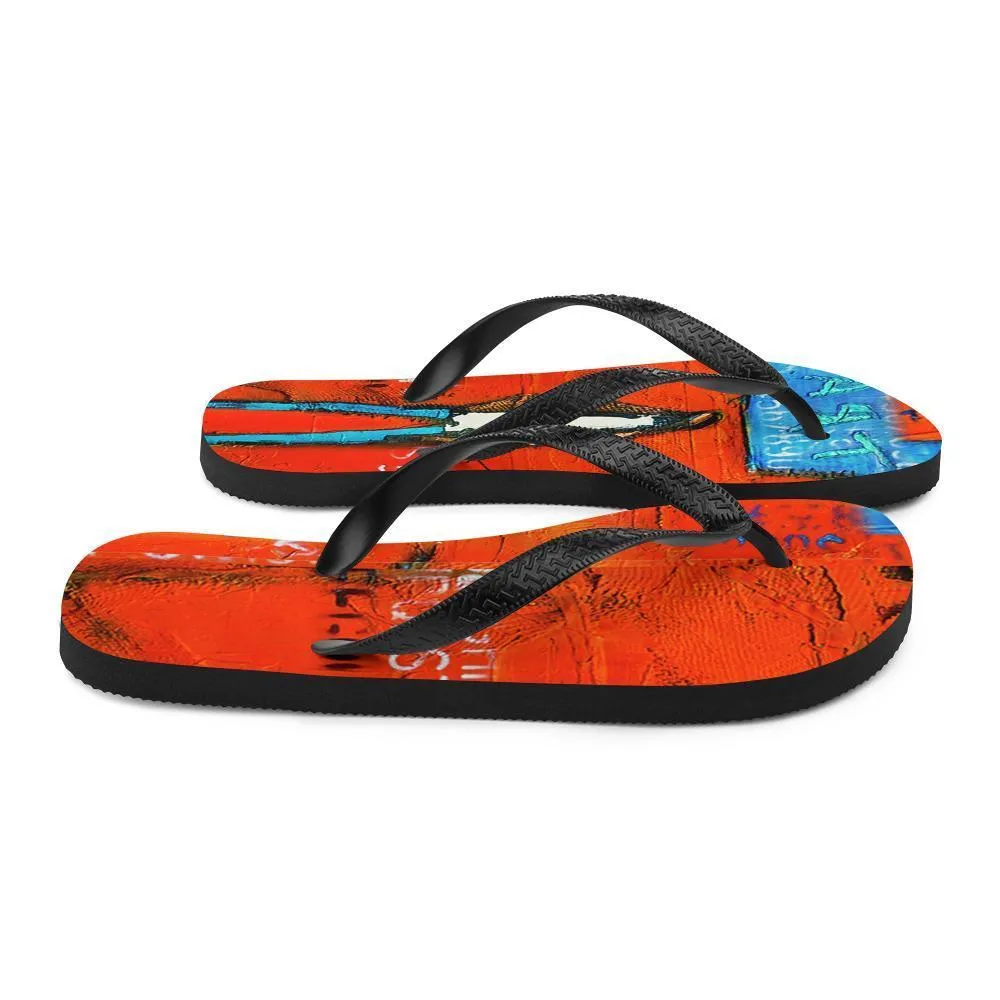 Art Flip Flops