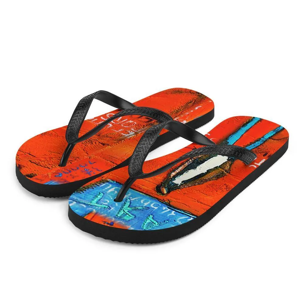 Art Flip Flops