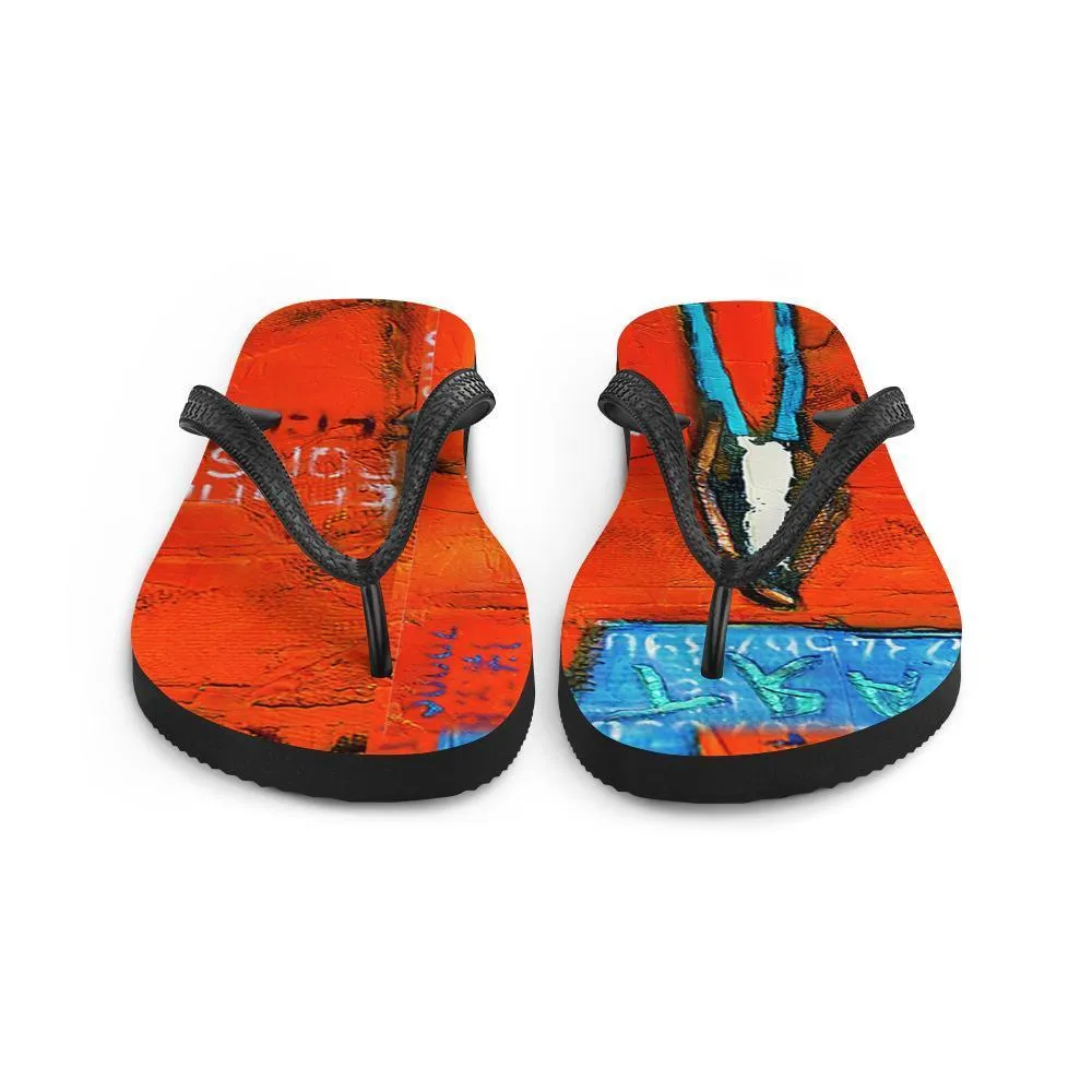 Art Flip Flops