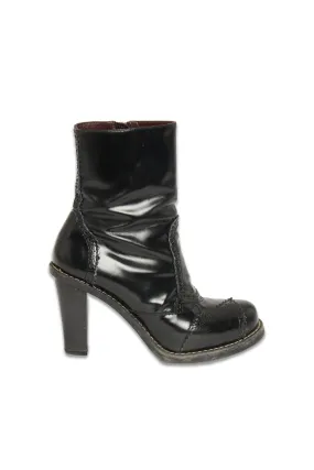 Black Nicolas Ghesquière Leather Preowned Platform Boots