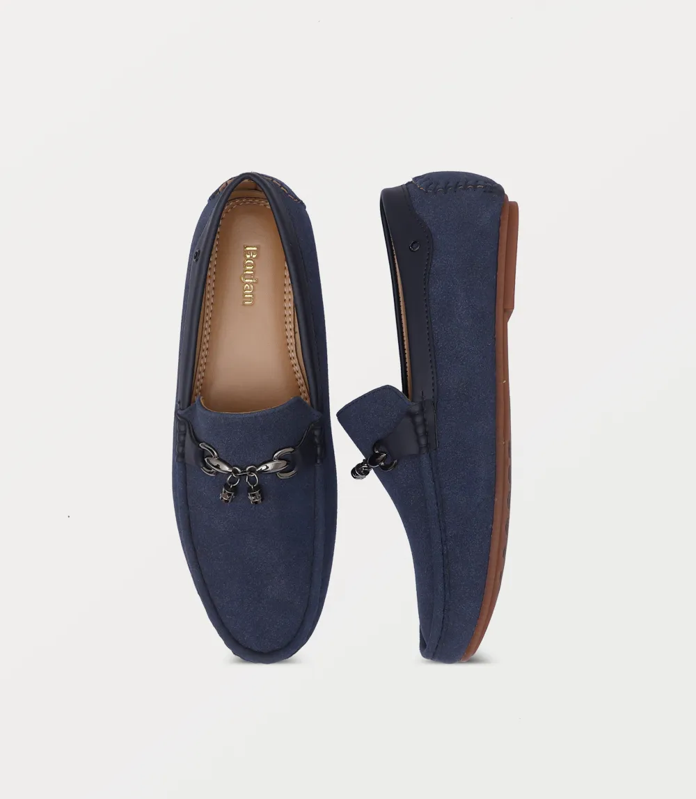BM6766-NAVY-Men Loafer