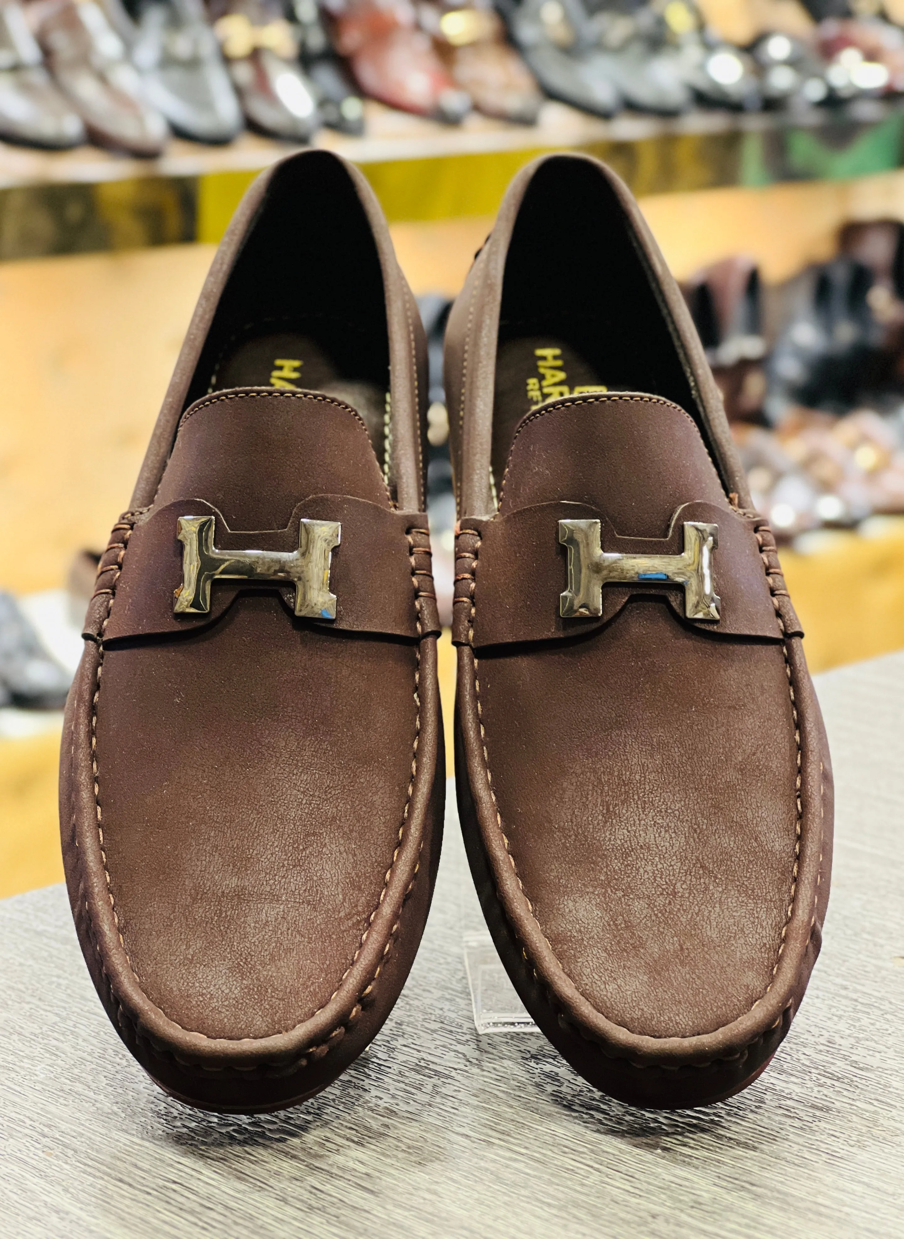 BROWN H LOAFERS