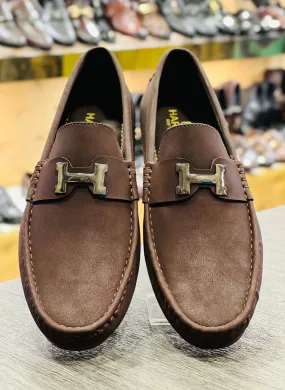 BROWN H LOAFERS