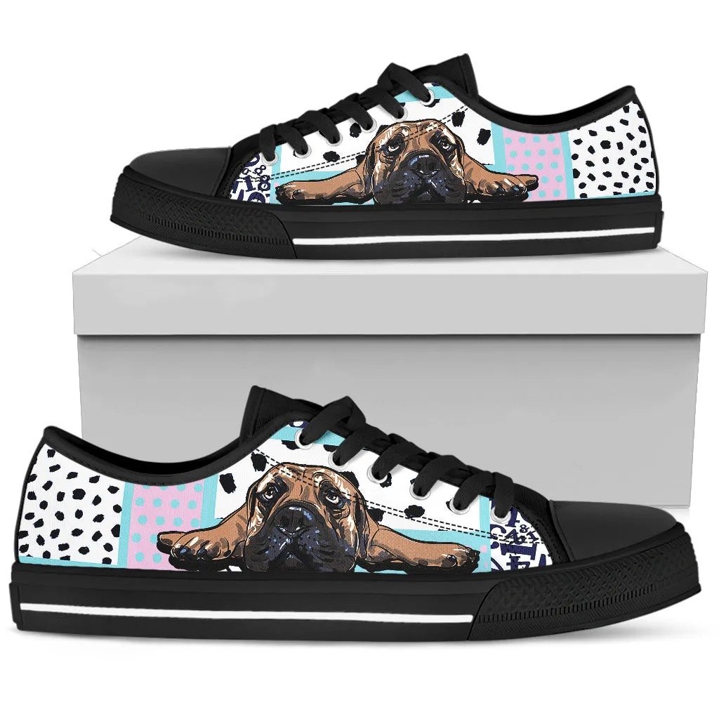 Bullmastiff Women's Low Top Sneakers