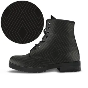 Combat Boots - Classic Pattern #111 | Unisex Boots, Custom Shoes, Hippie Boots, Lace Up Boots, 90s Boots, Women's Boots, Boots Men