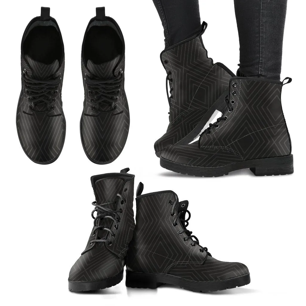 Combat Boots - Classic Pattern #111 | Unisex Boots, Custom Shoes, Hippie Boots, Lace Up Boots, 90s Boots, Women's Boots, Boots Men