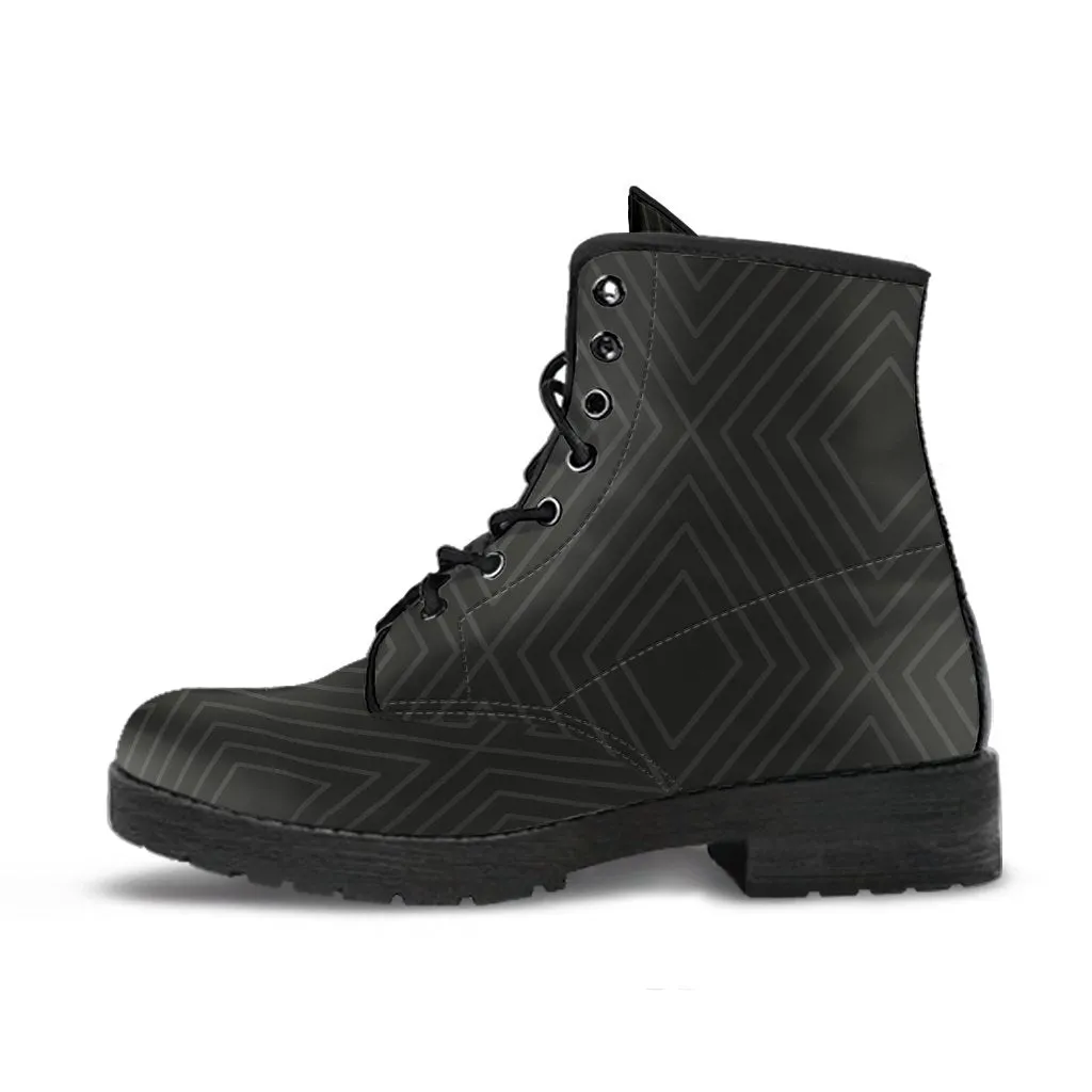 Combat Boots - Classic Pattern #111 | Unisex Boots, Custom Shoes, Hippie Boots, Lace Up Boots, 90s Boots, Women's Boots, Boots Men