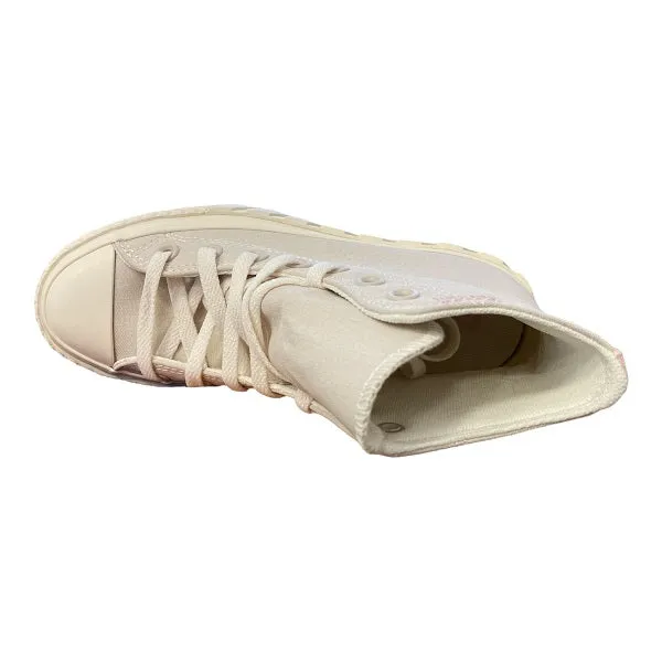 Converse scarpa sneakers da donna con zeppa Chuck Taylor All Star Lift 2X Crafted 572953C sabbia
