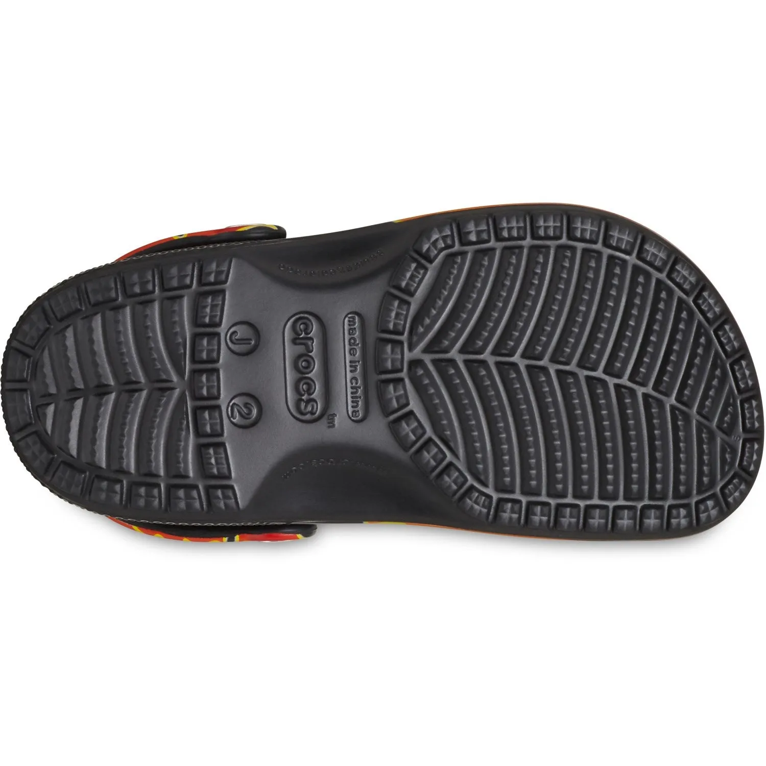Crocs Black/Multi Classic Flames Clog