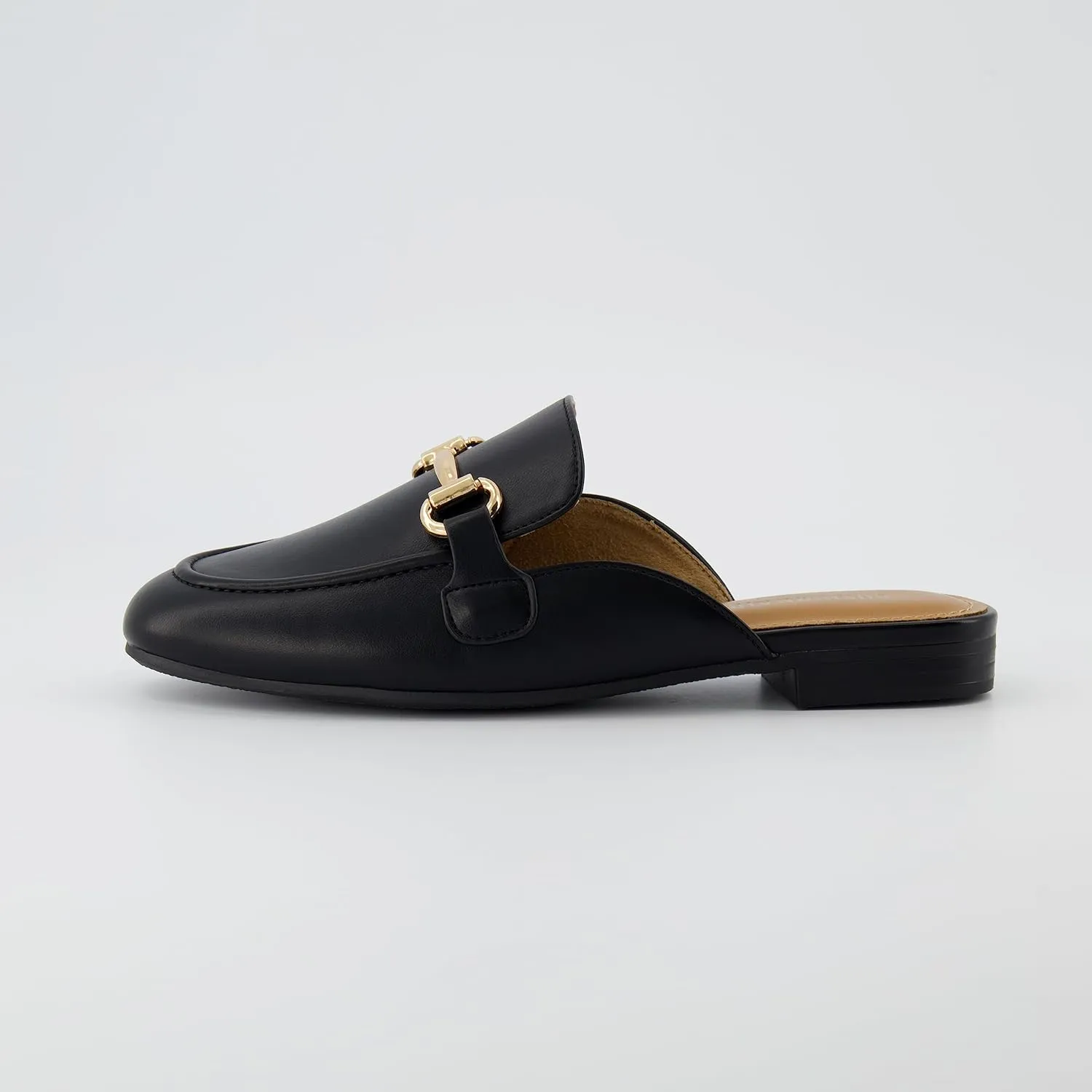 CUSHIONAIRE Women's Yates Buckle Slip On Mule  Memory Foam, Wide Widths Available