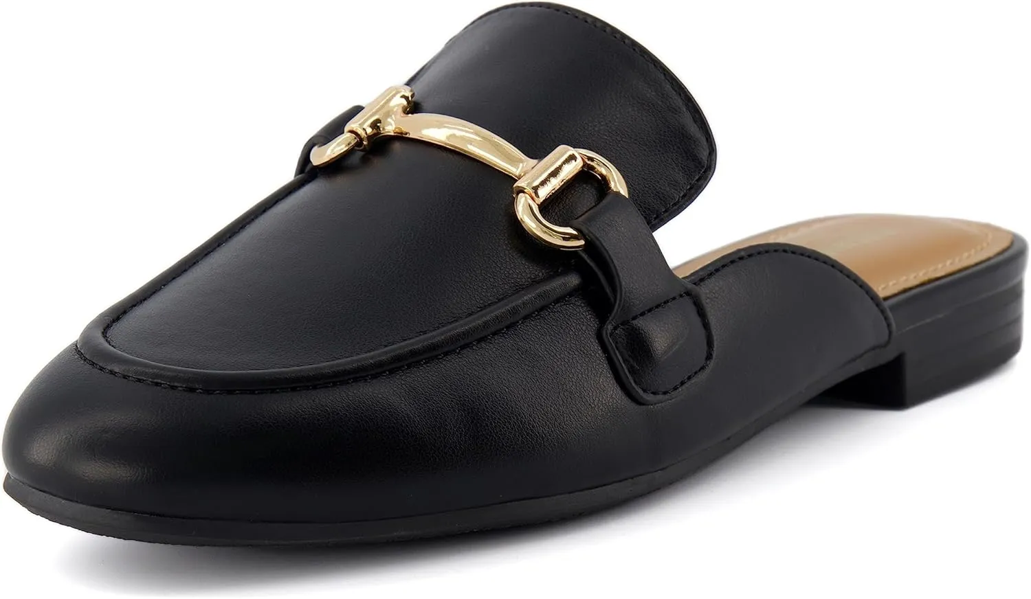 CUSHIONAIRE Women's Yates Buckle Slip On Mule  Memory Foam, Wide Widths Available