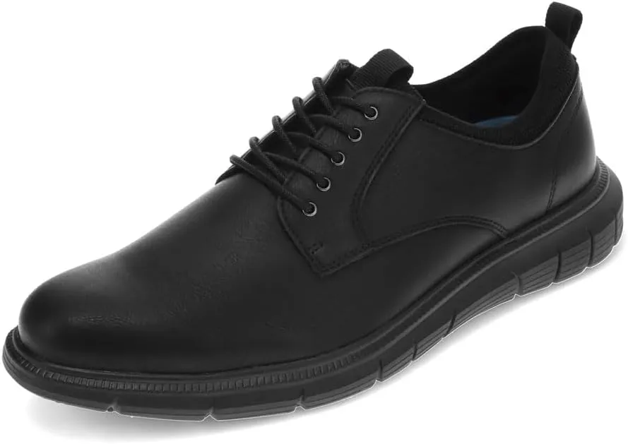DOCKERS Mens Trine Slip Resistant Work Casual Lace Up Oxford Shoe, Black, 13 W