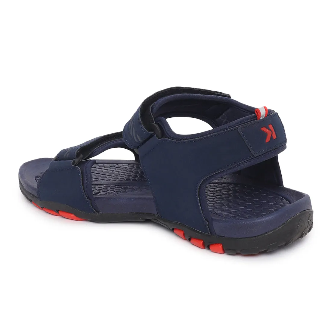 Eeken ESDGO4507S Navy Blue And Red Stylish Lightweight Dailywear Sports Sandals For Men