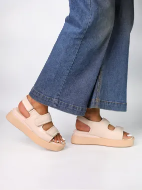Eudora Cream Flatform Heels