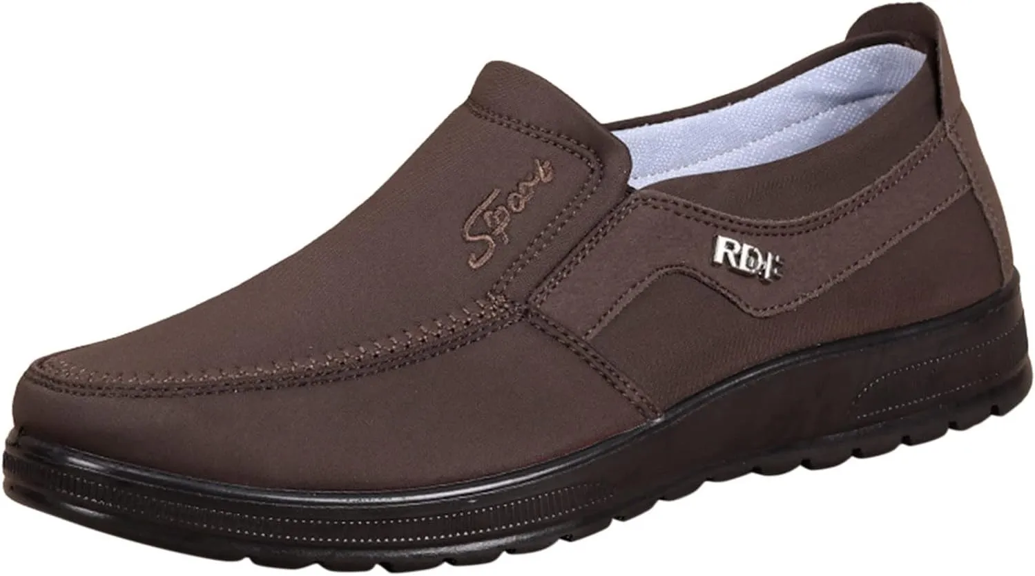 Fashion All Season Men Casual Shoes Flat Bottoms Non Slip Uppers Solid Color Comfortable Comfortable Men Shoes Casual, 10