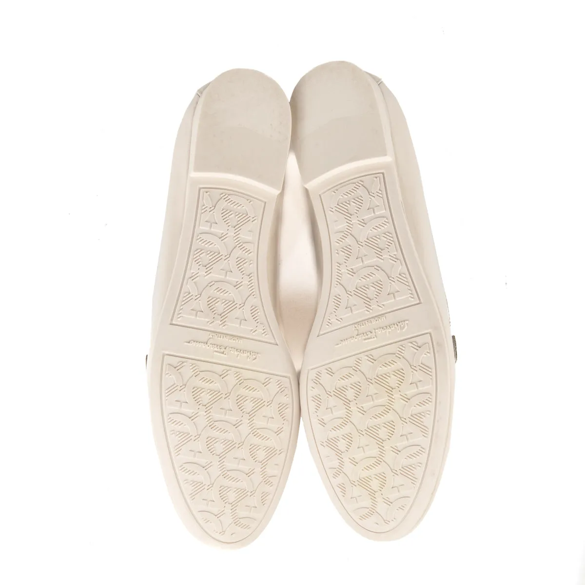 Ferragamo Bone Patent Trifoglio Loafers Size US 5 | IT 35.5