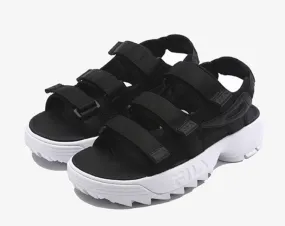 Fila Disruptor Sandals Black White