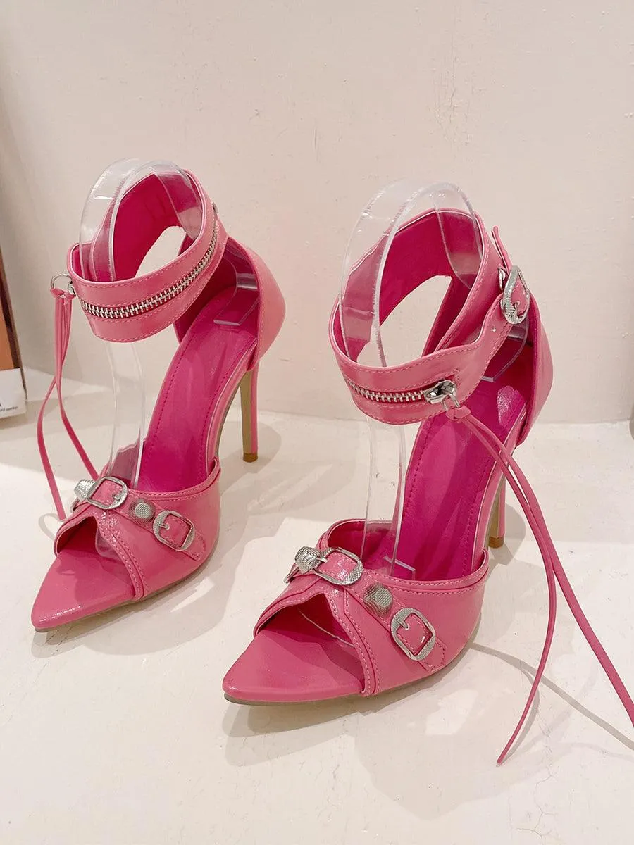 Fish Mouth High-heeled Sandals Peep Toe MHE1074