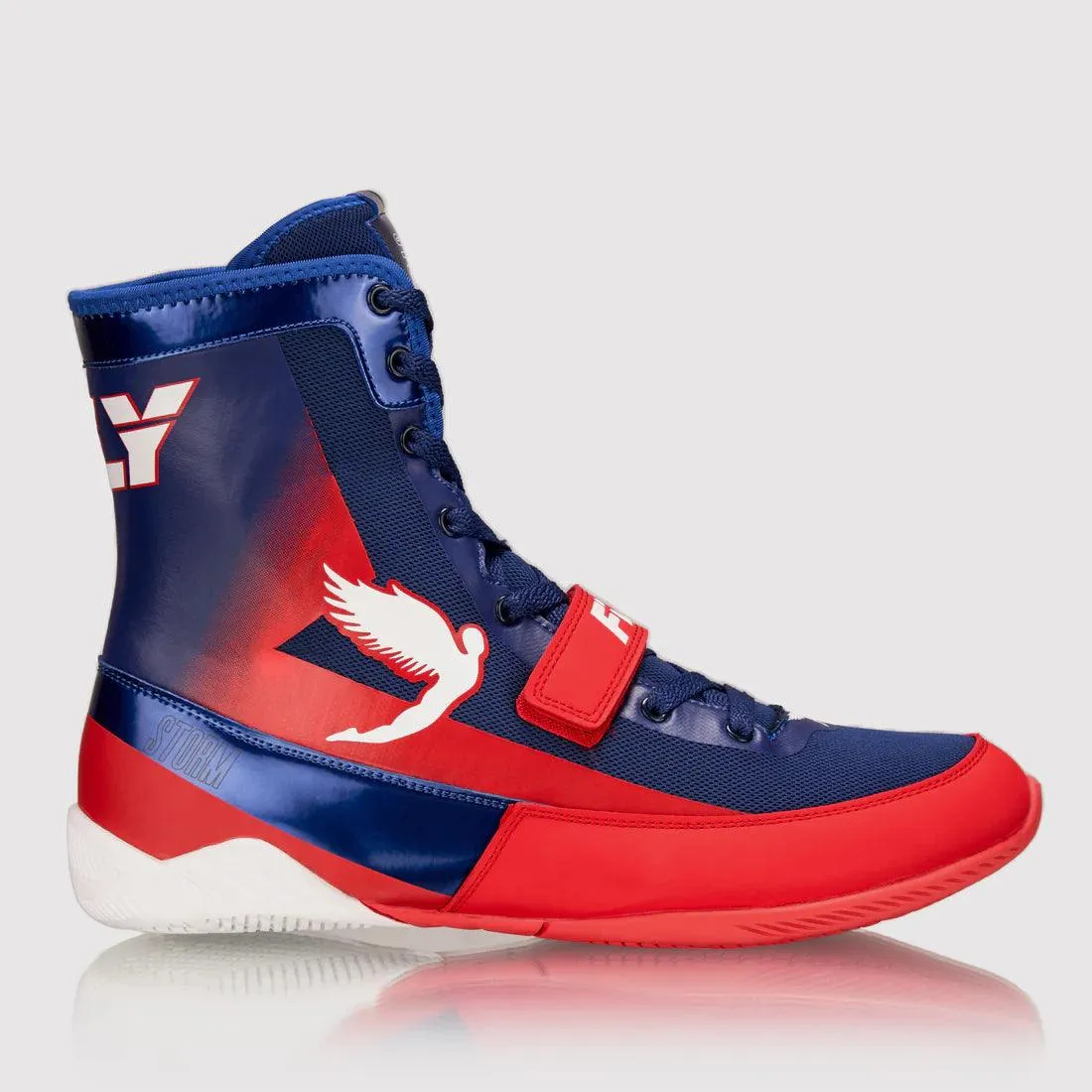 Fly Storm Kids Boxing Boots Red/Blue/White