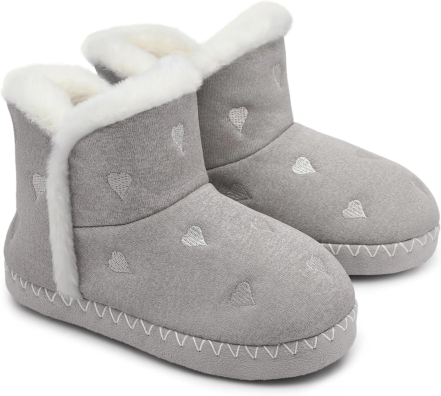 Girls Warm Winter Lightweight Boots slippers Comfy Durable Princess Ankle Boots for Big Kid