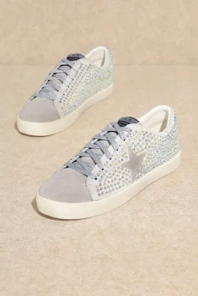 Glam Rhinestone Star Sneakers **This item has free shipping.**
