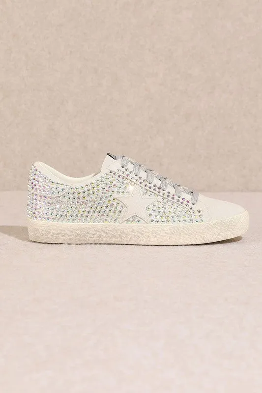 Glam Rhinestone Star Sneakers **This item has free shipping.**