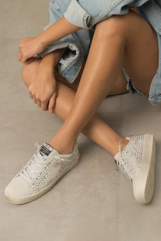 Glam Rhinestone Star Sneakers **This item has free shipping.**