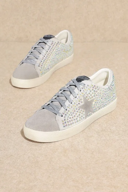 Glam Rhinestone Star Sneakers **This item has free shipping.**