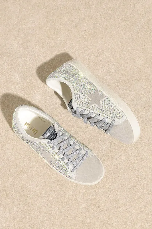 Glam Rhinestone Star Sneakers **This item has free shipping.**