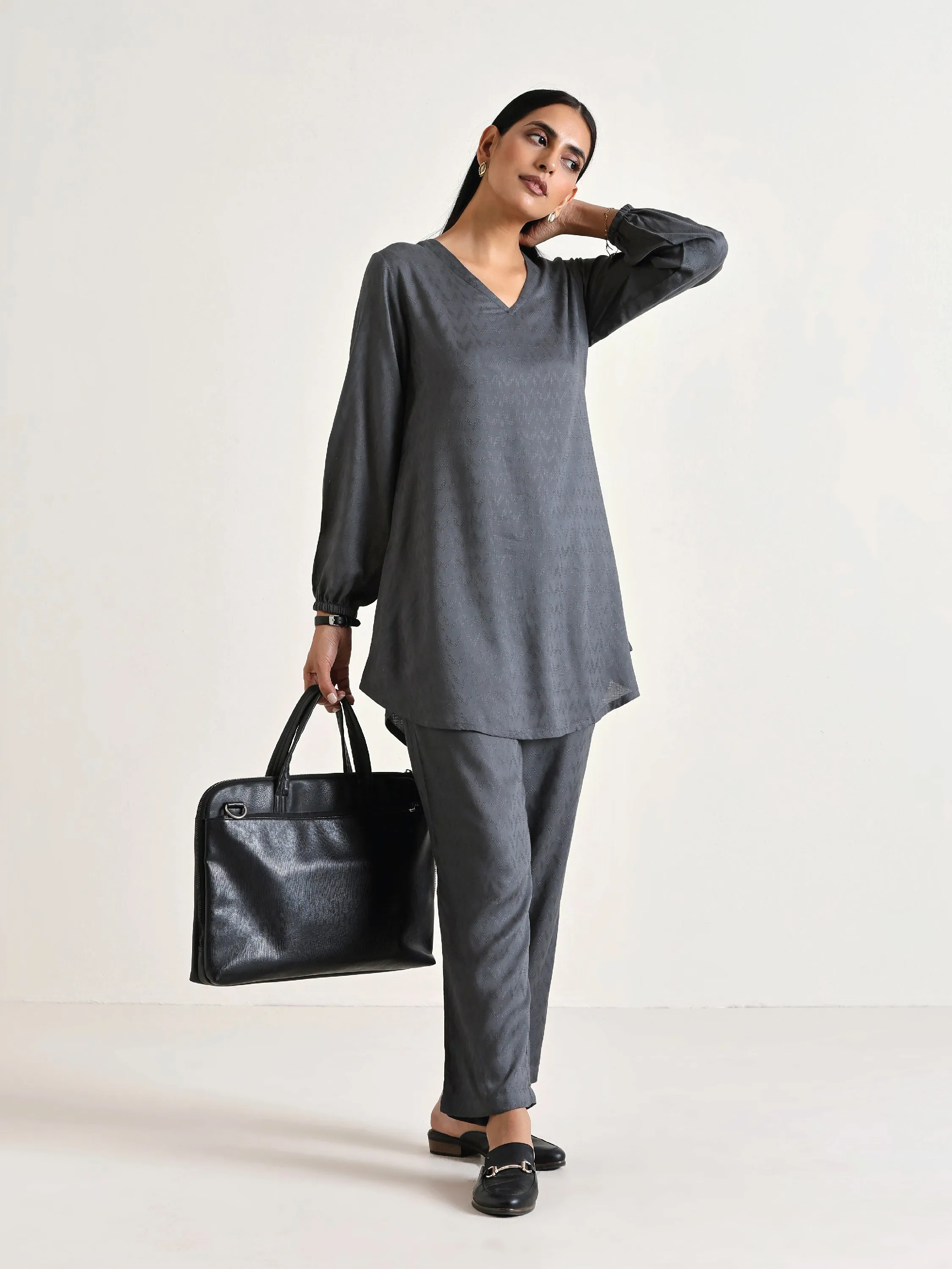 Grey Short Co-Ord Set | Relove