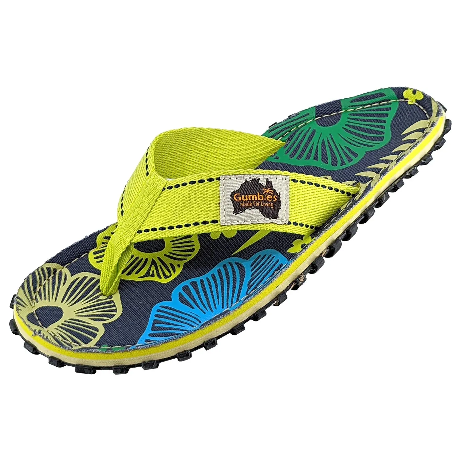 Islander Flip-Flops - Women's - Pistachio Flowers
