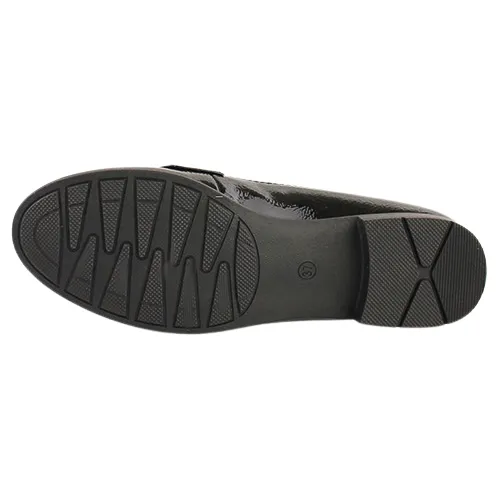 Jana Ladies Loafers - 24260-41 - Black Patent