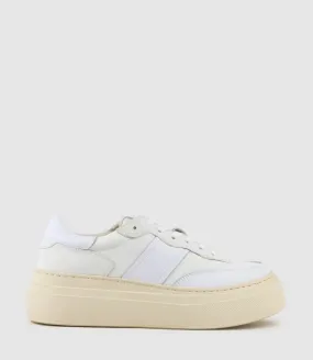 JASPER Retro Platform Sneaker in White