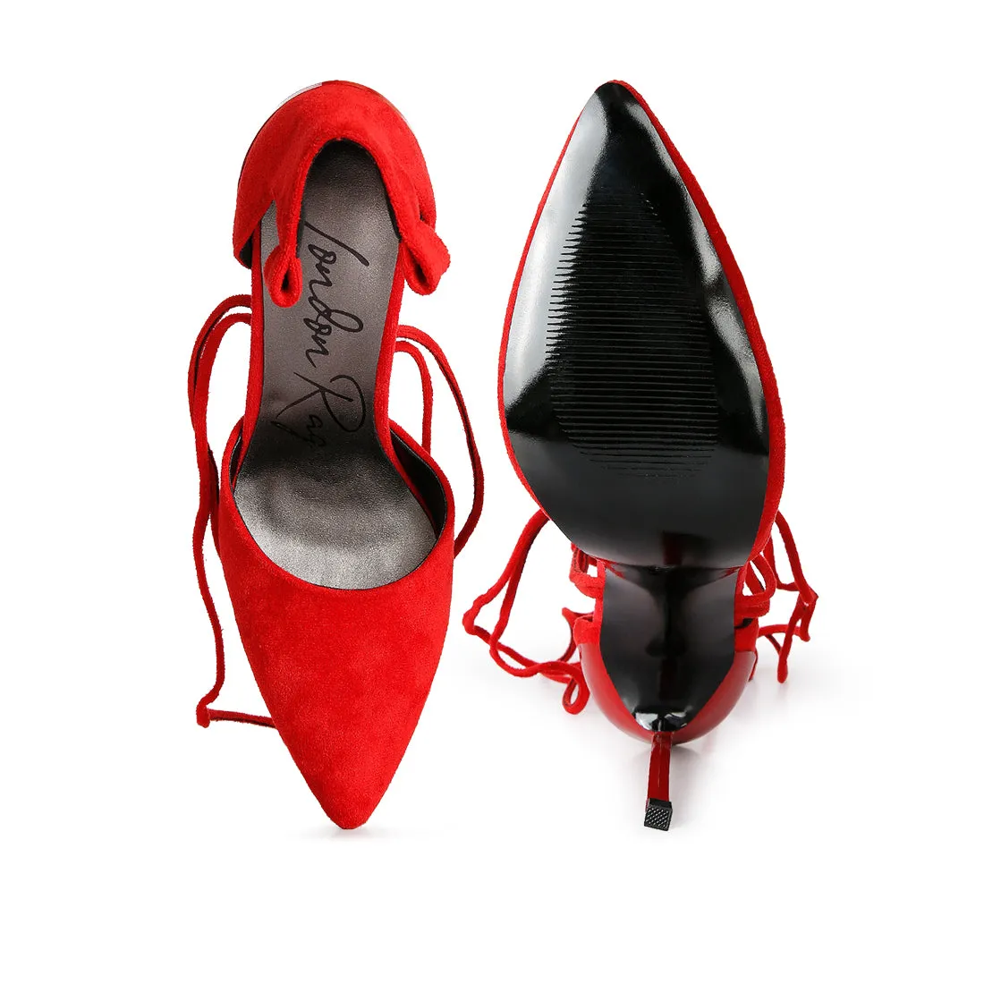 Lace Up Heel Sandals