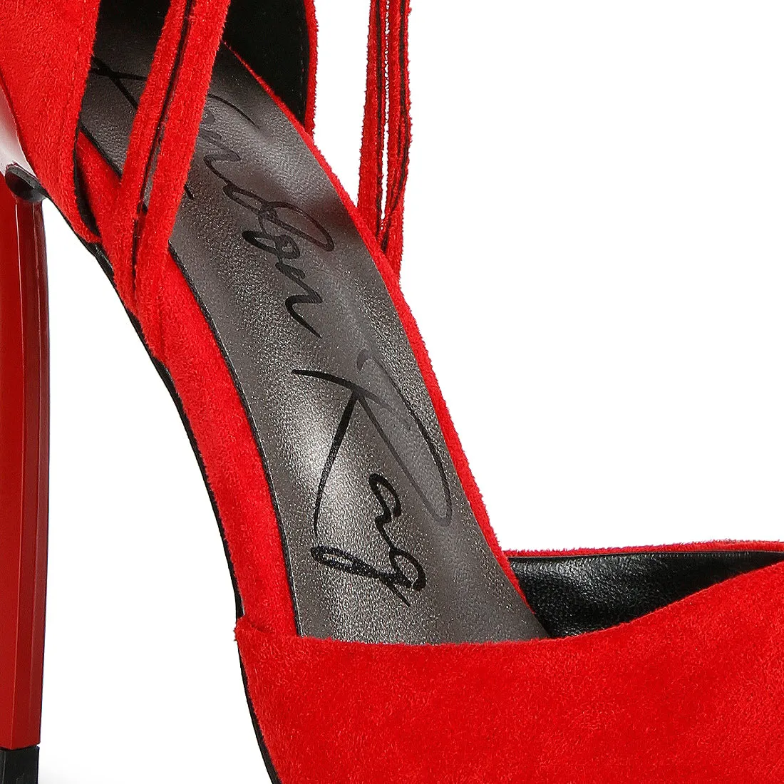 Lace Up Heel Sandals