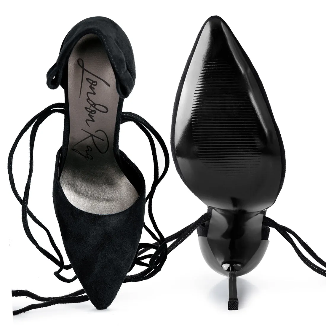 Lace Up Heel Sandals