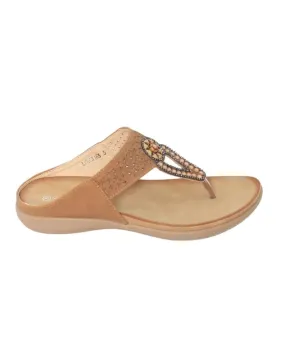 Ladies Savoy LQK3165 Thong Wedge Sandal
