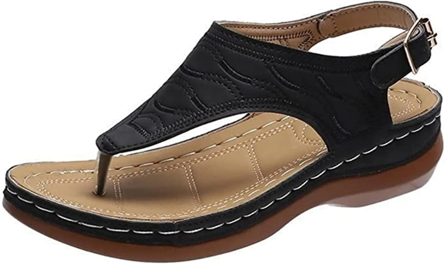 Ladmiple Summer Sandals For Women 2023 Trendy Dressy Orthotic Flip Flops Slip On Orthopedic Slippers with Arch Support