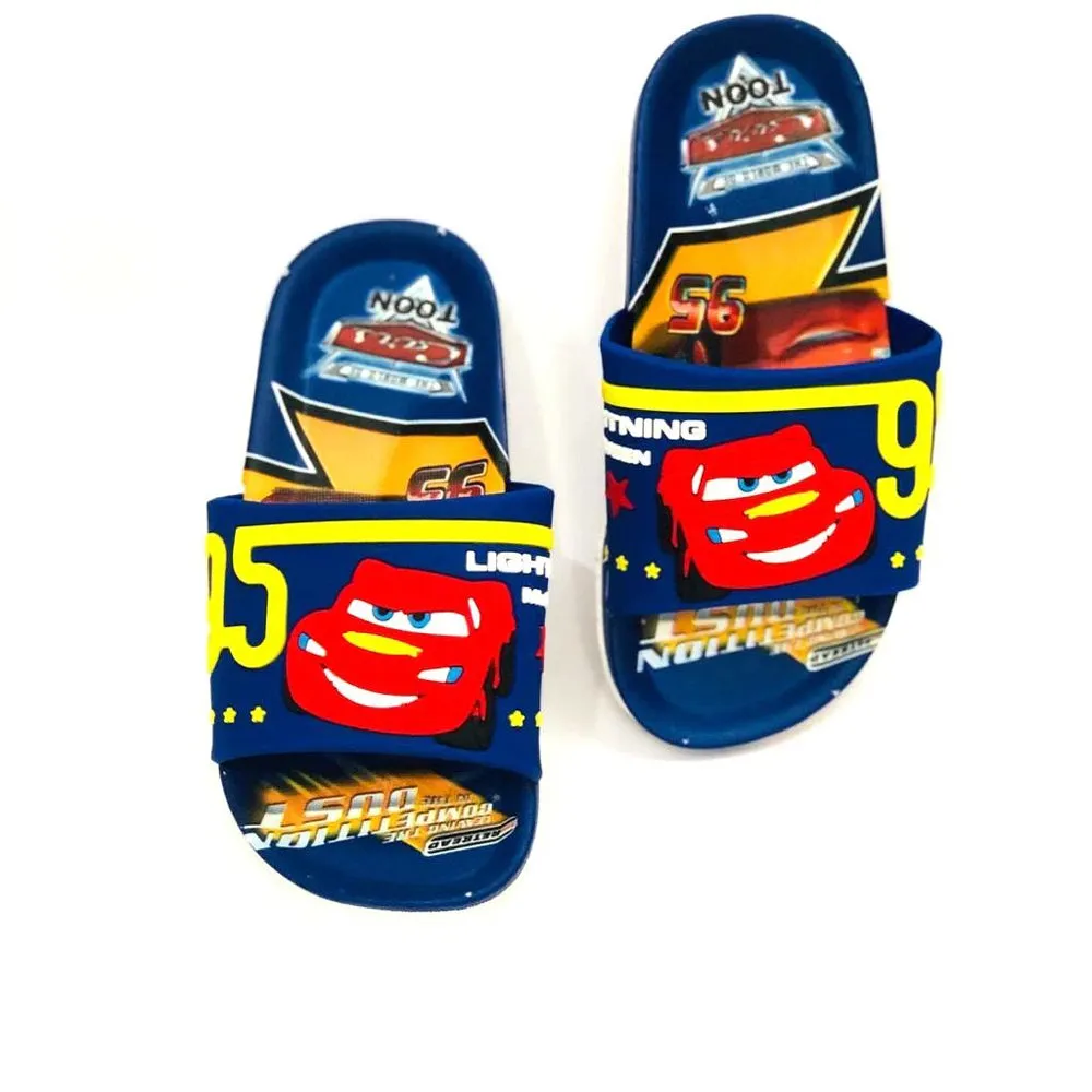 Lightning Queen Car Blue Slippers 1925