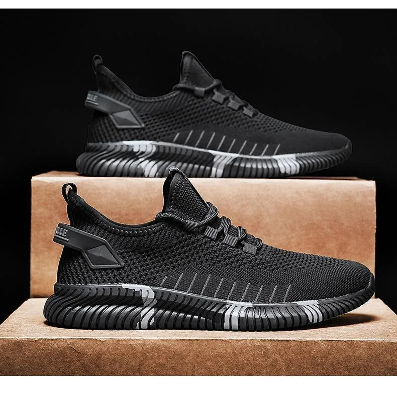 Men's Running Shoes Casual Lace-up Fashion Lightweight Walking Sneakers Comfortable Shoes