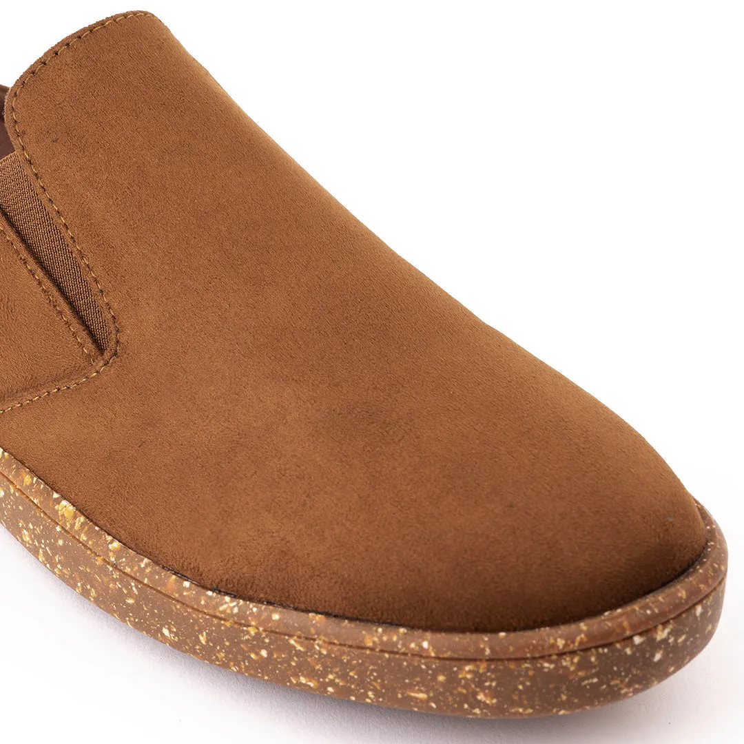 Nest Mules Vegan Suede Tan Women Slip-ons Thrift Edit