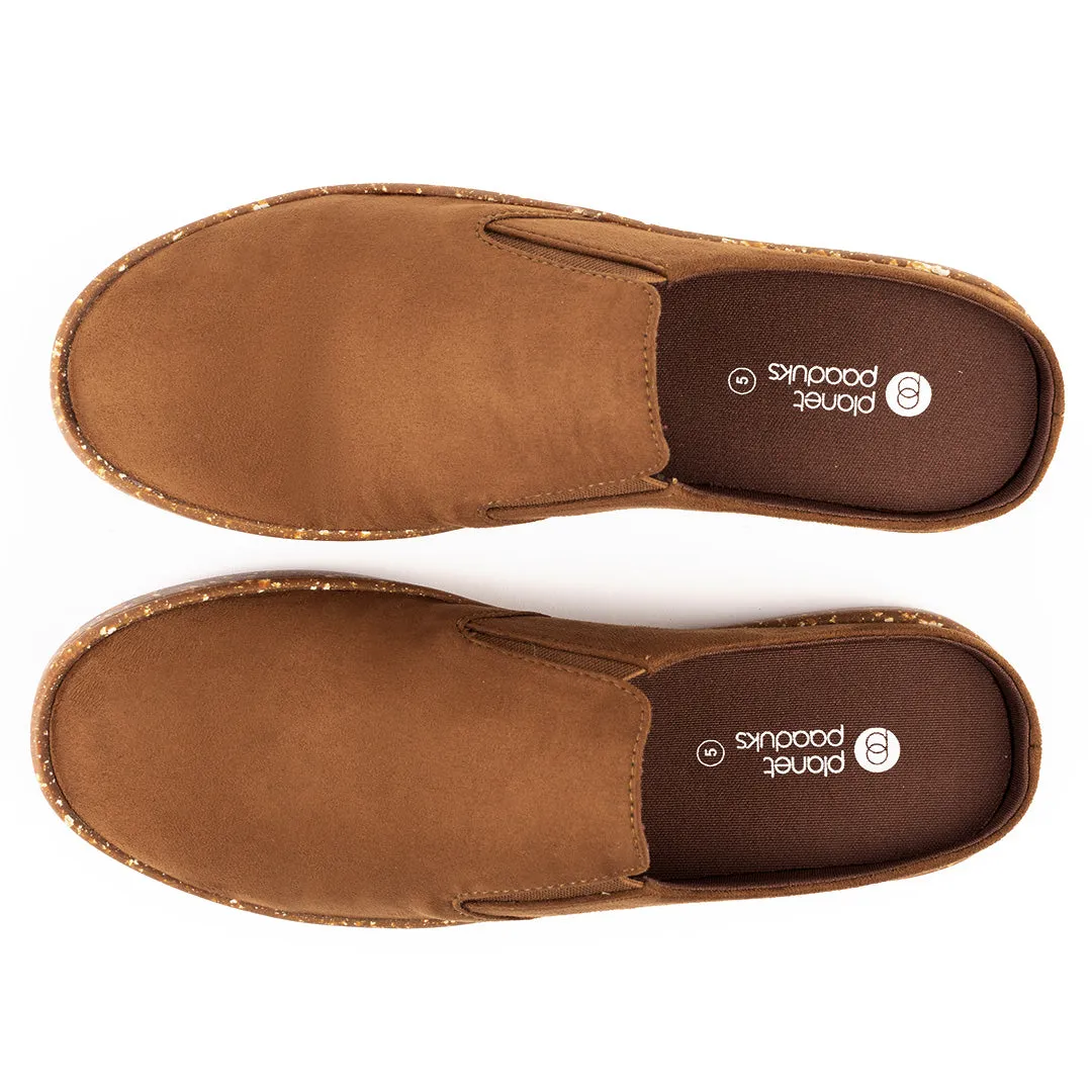 Nest Mules Vegan Suede Tan Women Slip-ons Thrift Edit