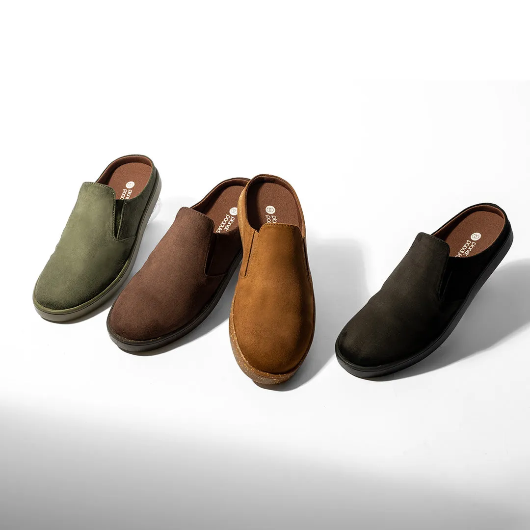 Nest Mules Vegan Suede Tan Women Slip-ons Thrift Edit