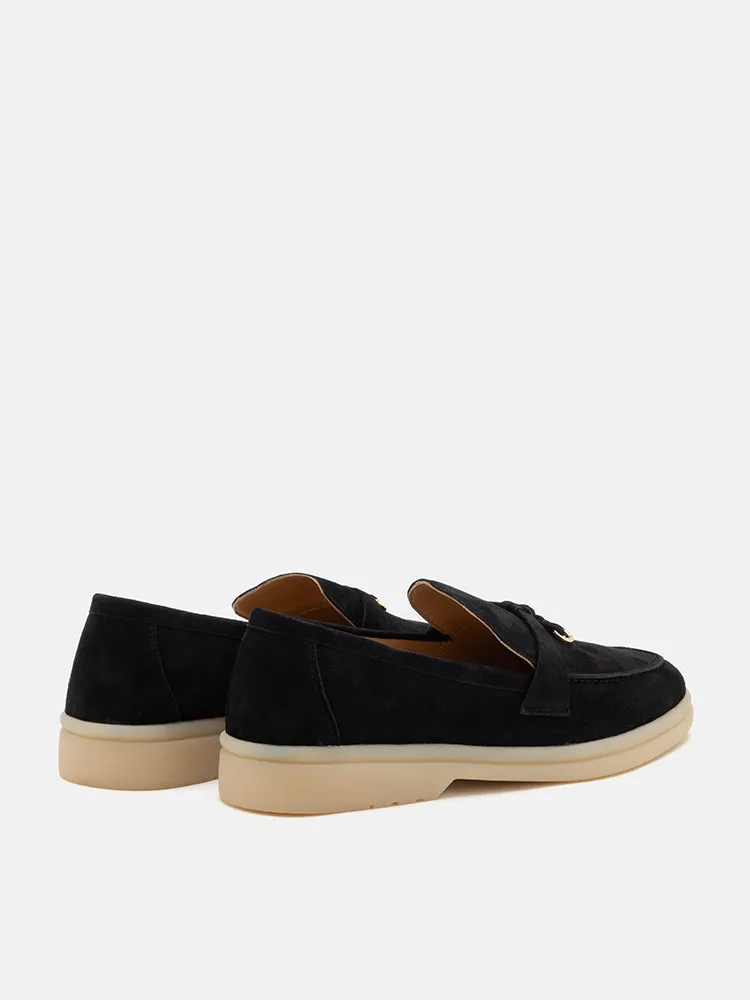 Phoenix Knot Detail Suede Loafers