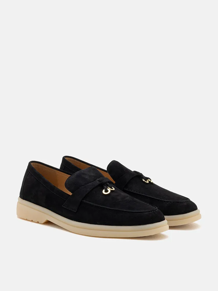 Phoenix Knot Detail Suede Loafers